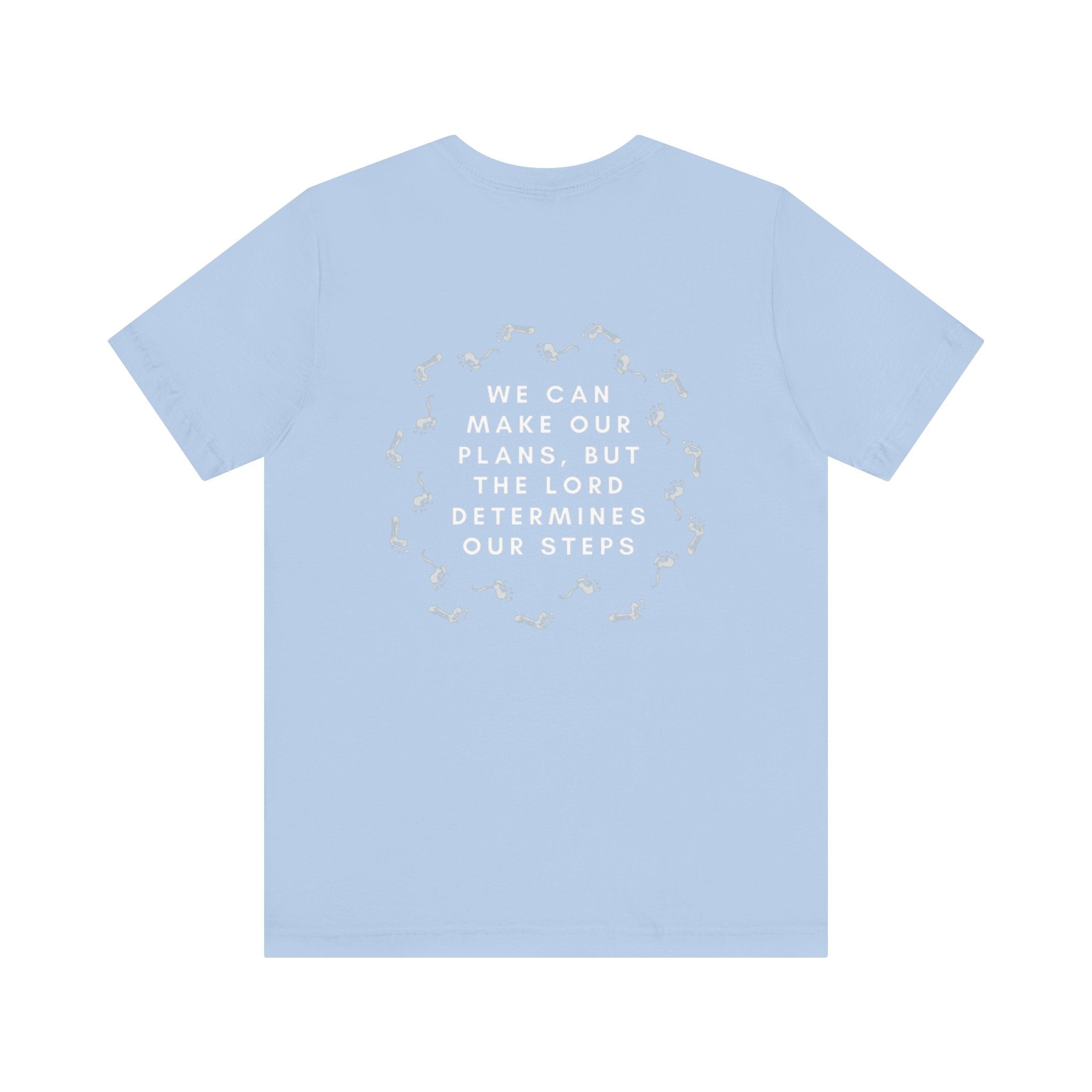 Proverbs 16:9 Tee (White Text)