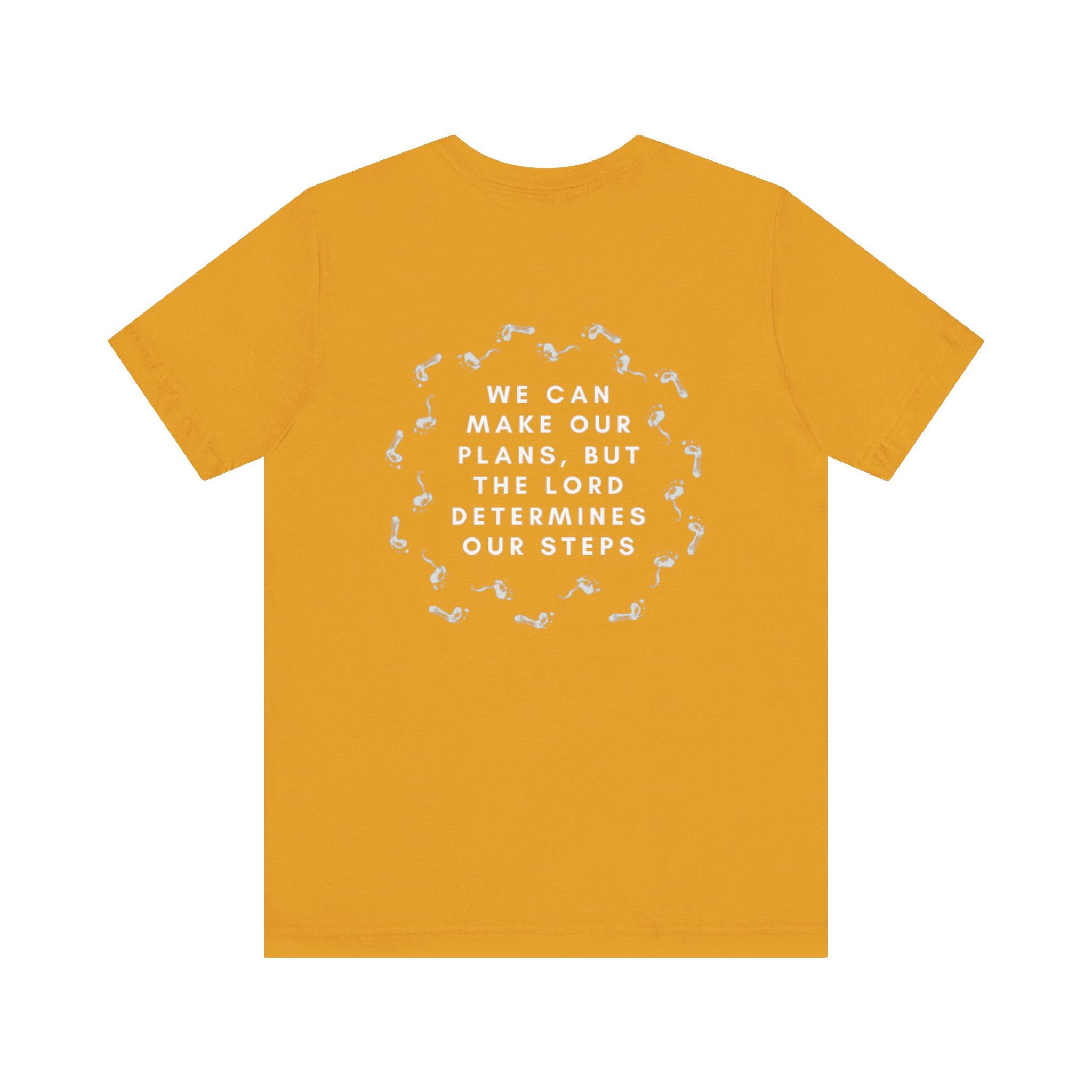 Proverbs 16:9 Tee (White Text)
