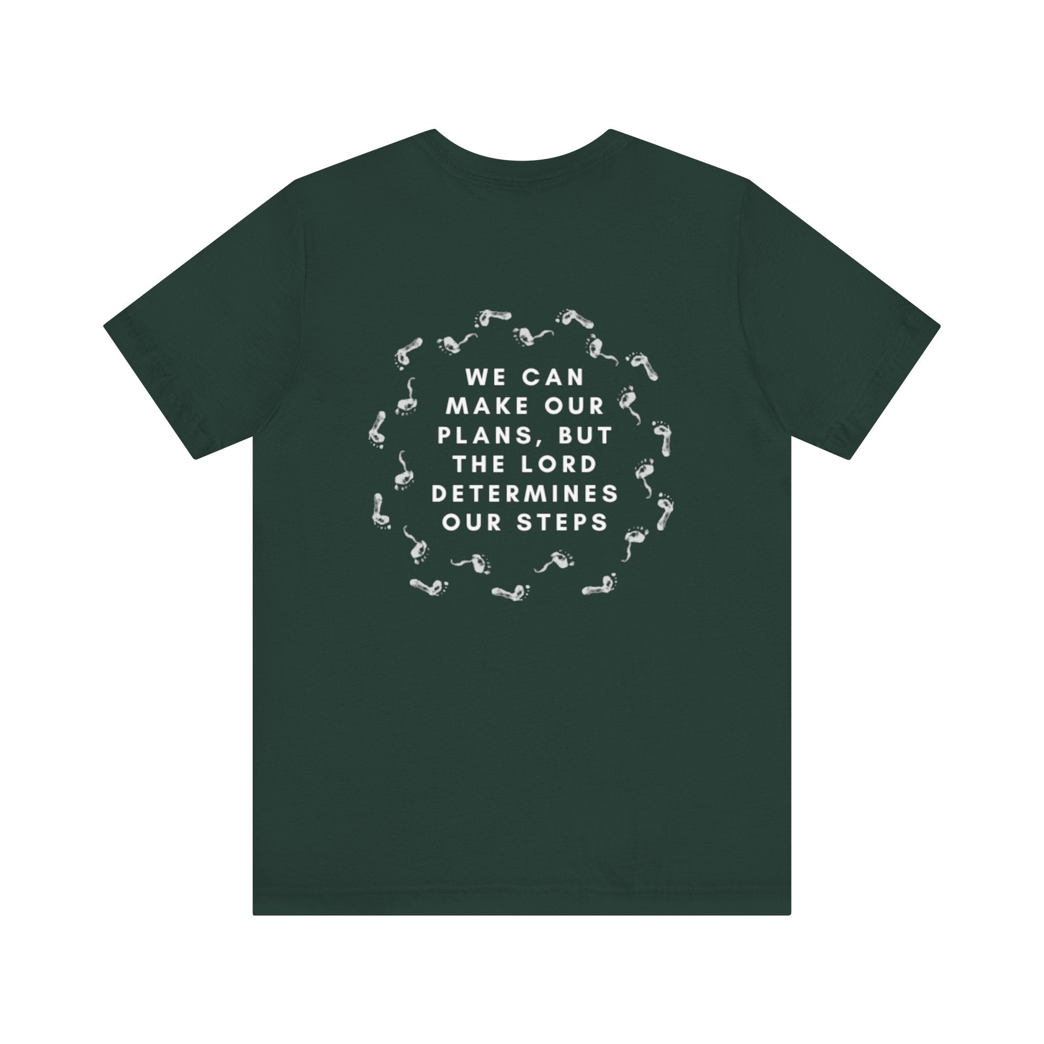 Proverbs 16:9 Tee (White Text)