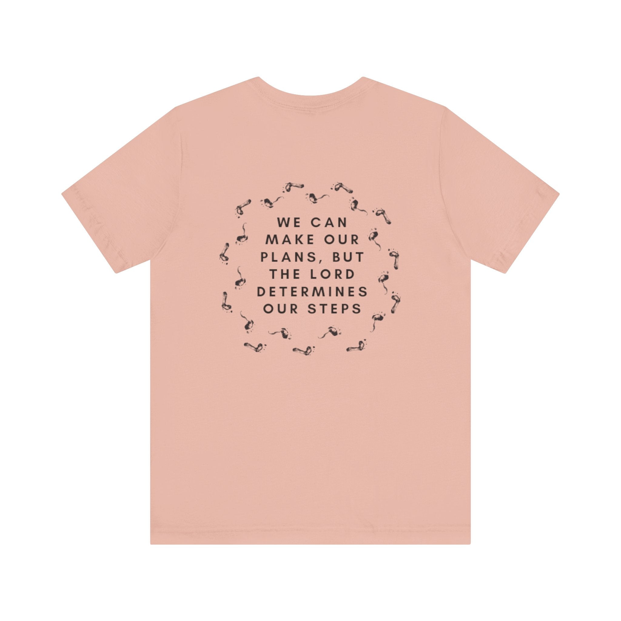 Proverbs 16:9 Tee (Black Text)