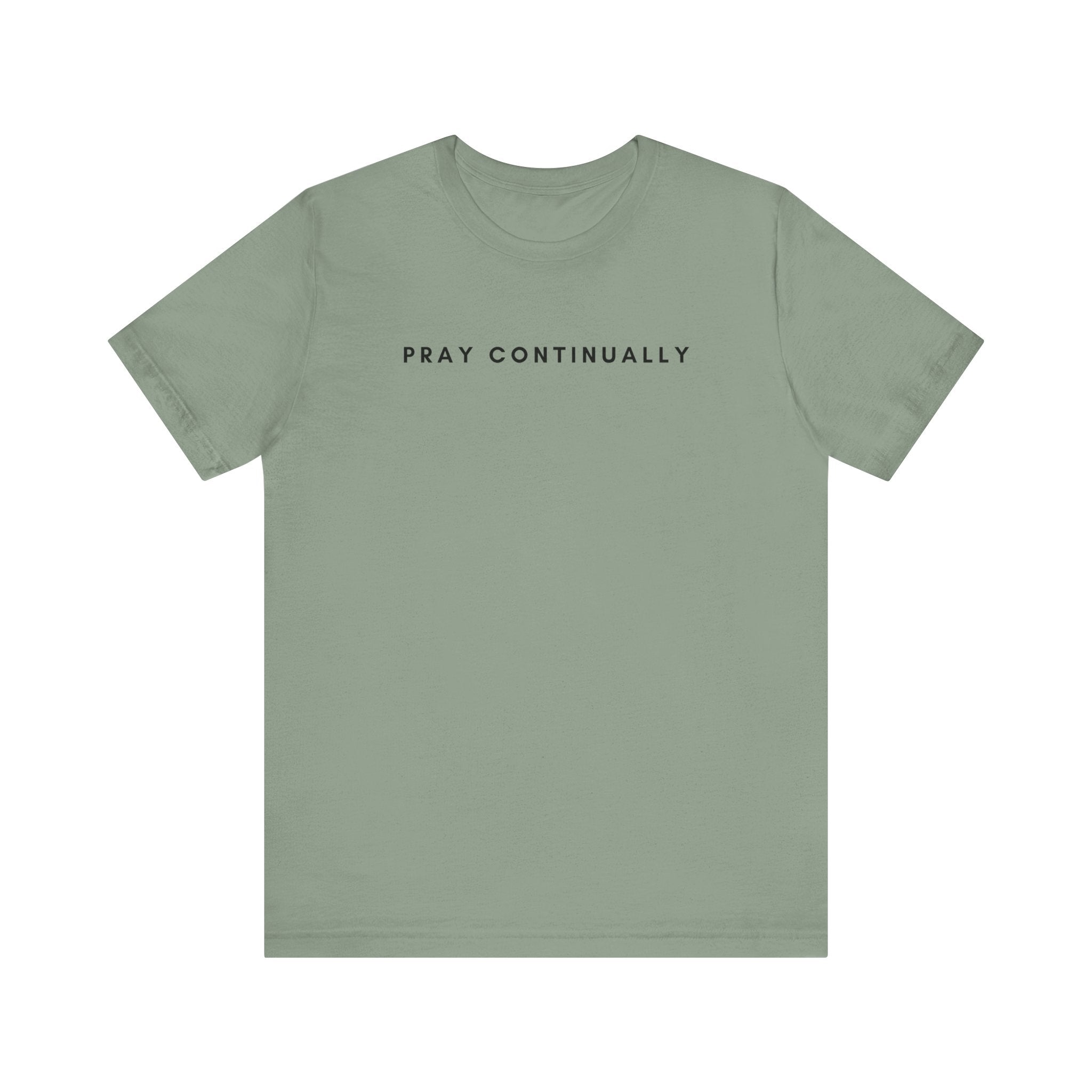 Pray Continually Tee (Black Text)